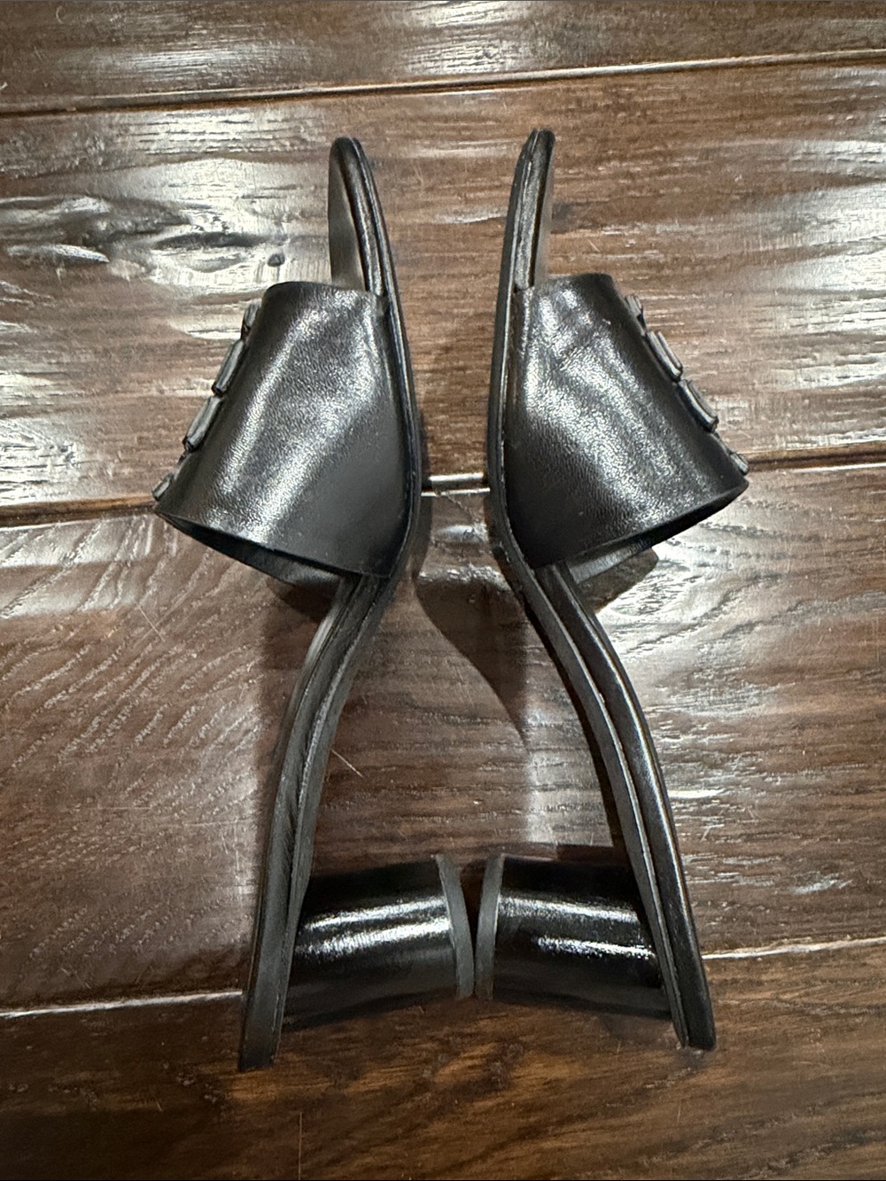 Tory Burch Double Stack Logo Mule Sandal 55MM - Picture 5 of 9